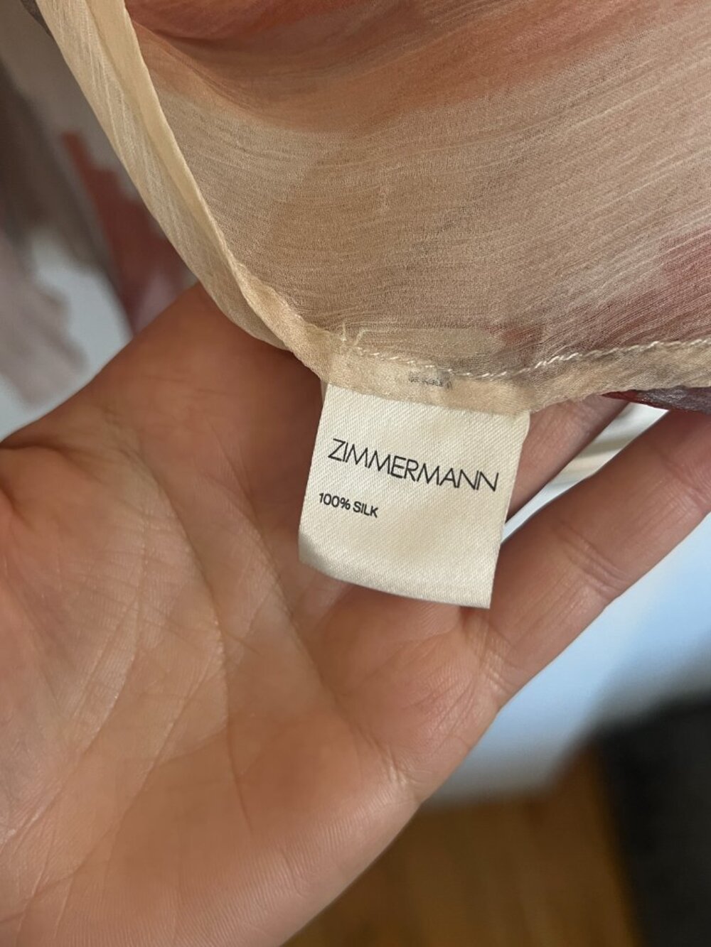 Zimmermann Sheer Silk Blouse Size 1/Small - Picture 6 of 7